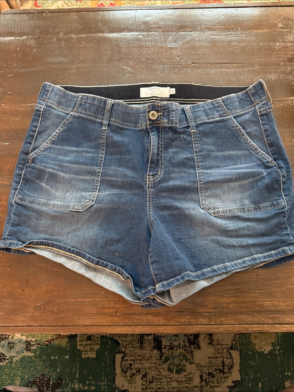 torrid Dark Wash Denim Jean Shorts